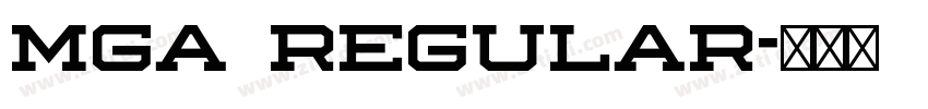 Mga Regular字体转换 Mga Regular字体转换